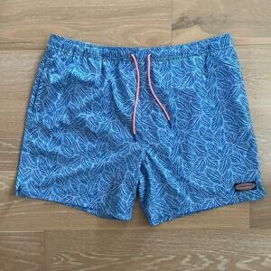 Vineyard Vines Men's 7 Inch Printed Chappy Swim Trunks Blue 2XL